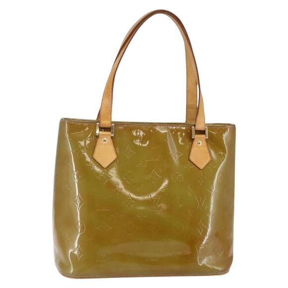 LOUIS VUITTON Monogram Vernis Houston Hand Bag Baby Blue M91005 - Picture 1 of 12